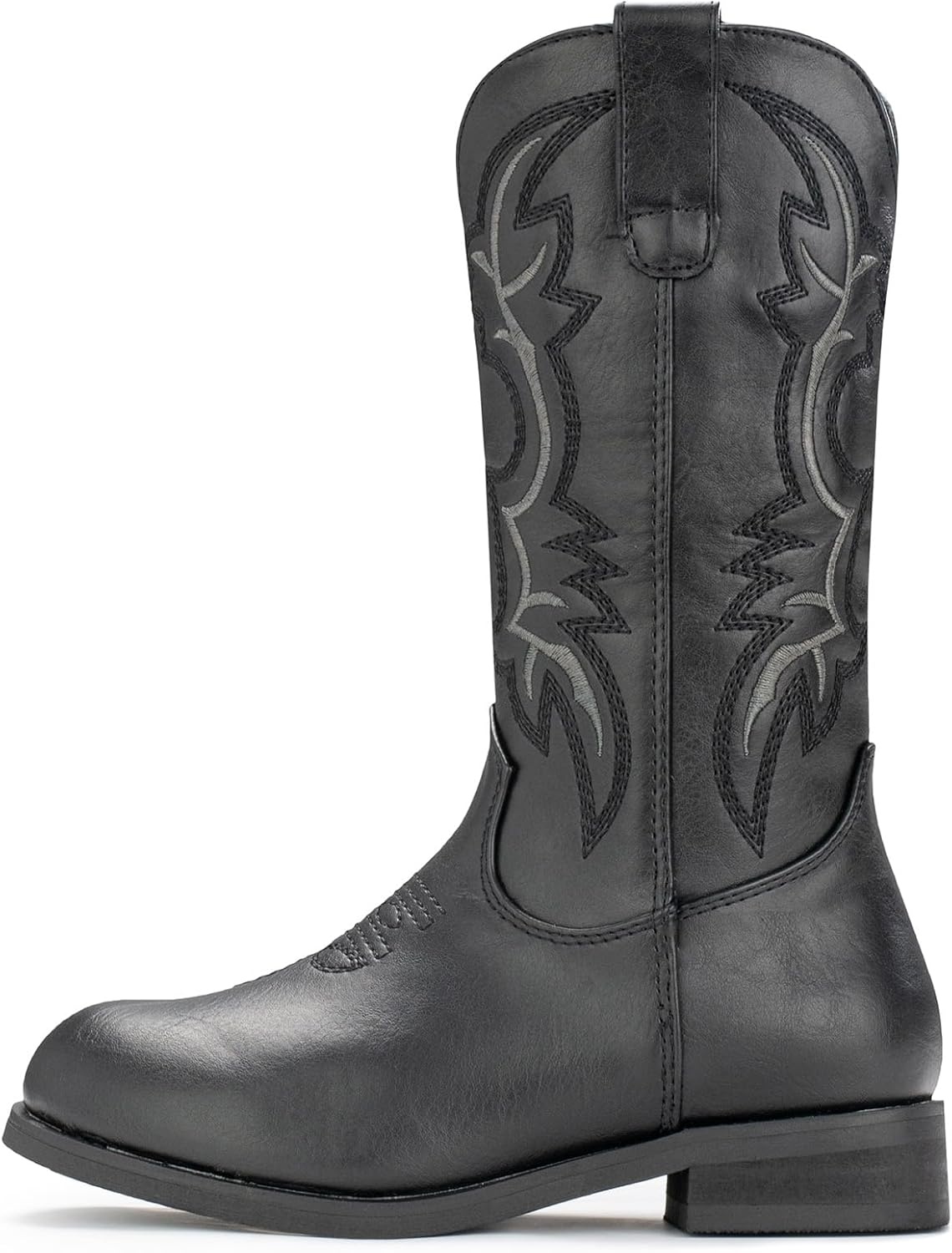 image:imageIUV Cowgirl Boots Cowboy Boots For Girls Boys Kids Toddler Fashion Western Boots Mid Calf Riding ShoesBlack