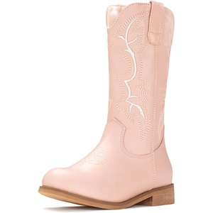 image:imageIUV Cowgirl Boots Cowboy Boots For Girls Boys Kids Toddler Fashion Western Boots Mid Calf Riding ShoesPink