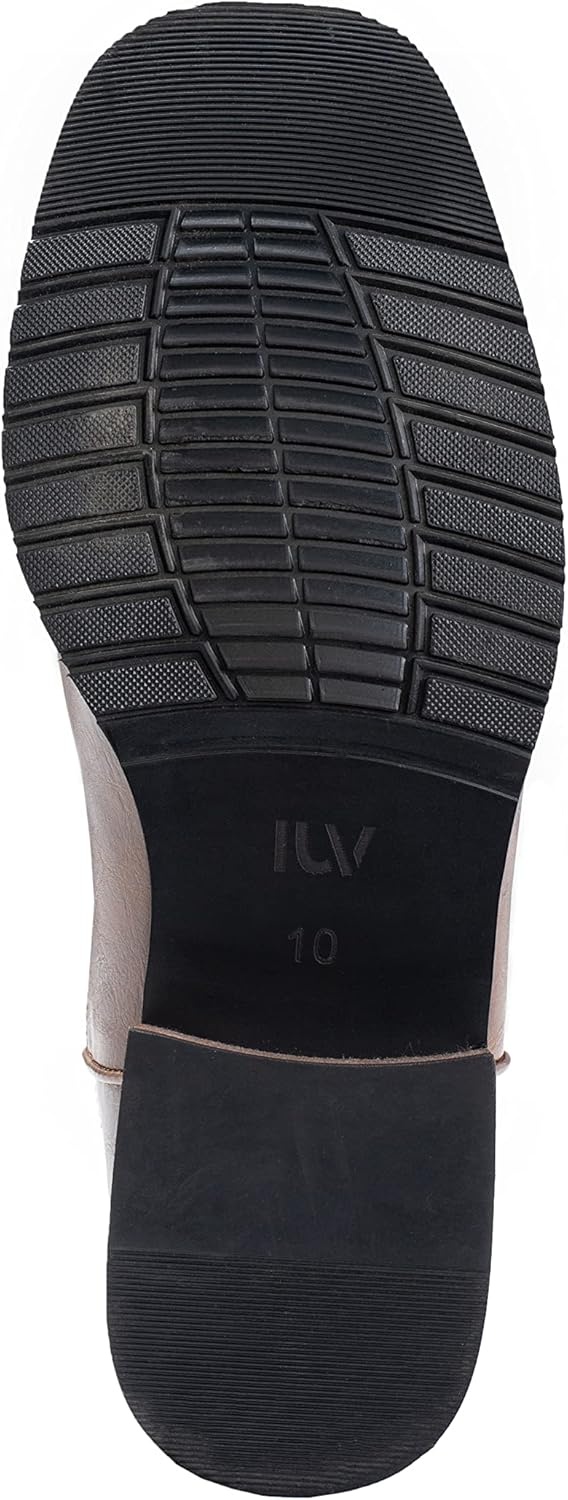 image:imageIUV Cowboy Boots For Men Wide Foot Square Toe Western Boots with Classic Embroidered Durable Slip on BootsBrown
