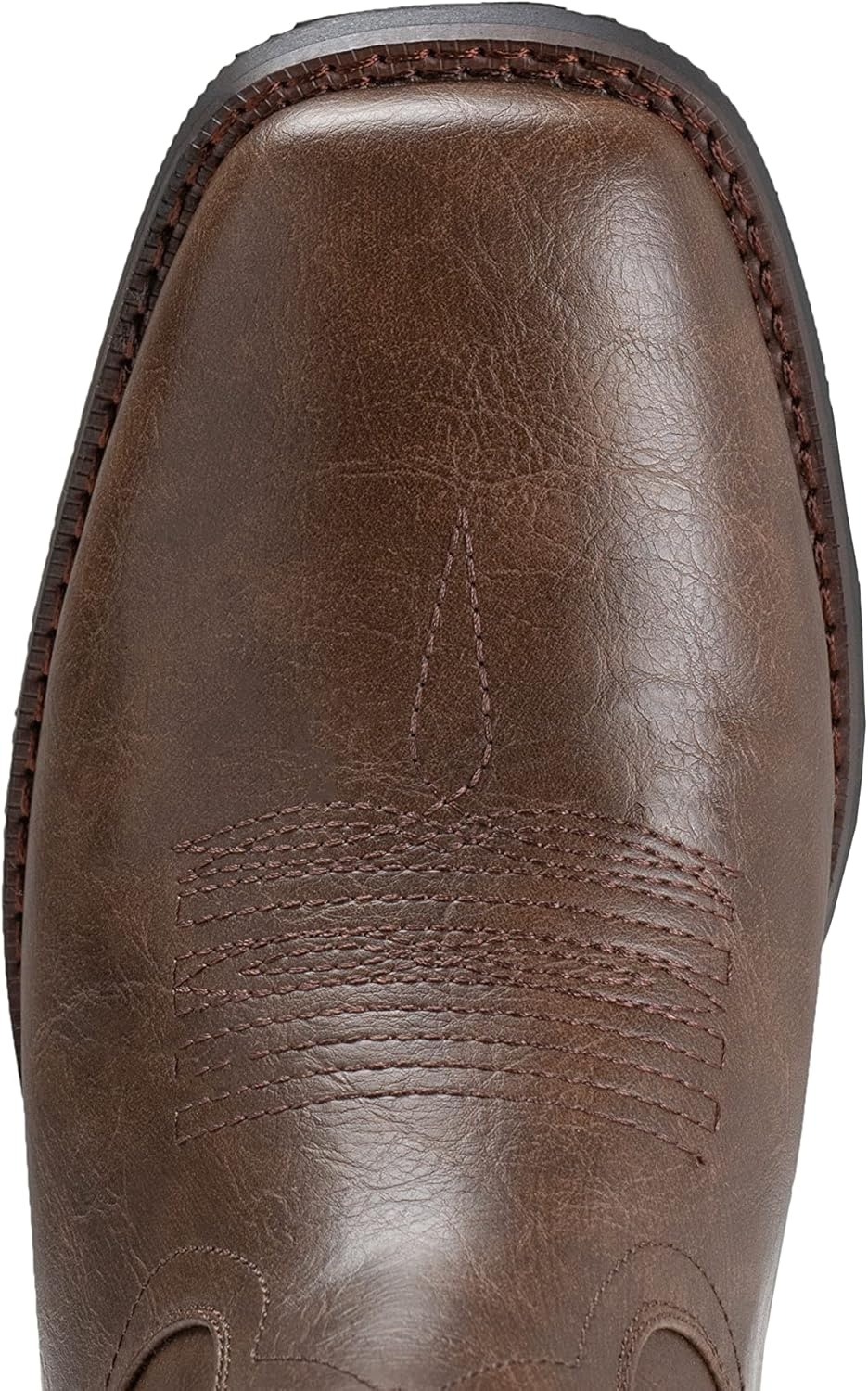 image:imageIUV Cowboy Boots For Men Wide Foot Square Toe Western Boots with Classic Embroidered Durable Slip on BootsKhaki