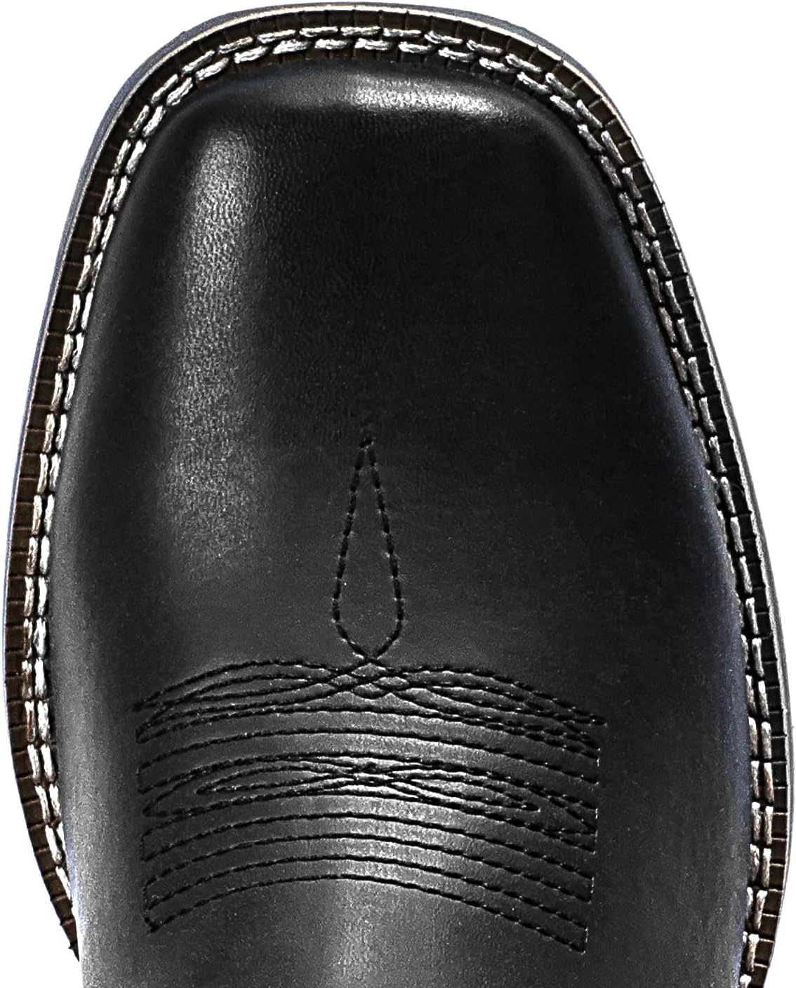image:imageIUV Cowboy Boots For Men Western Ostrich Wide Durable Fashionable Embroidered Pull On Slip Resistant Assorted Colors BootsMatte Black