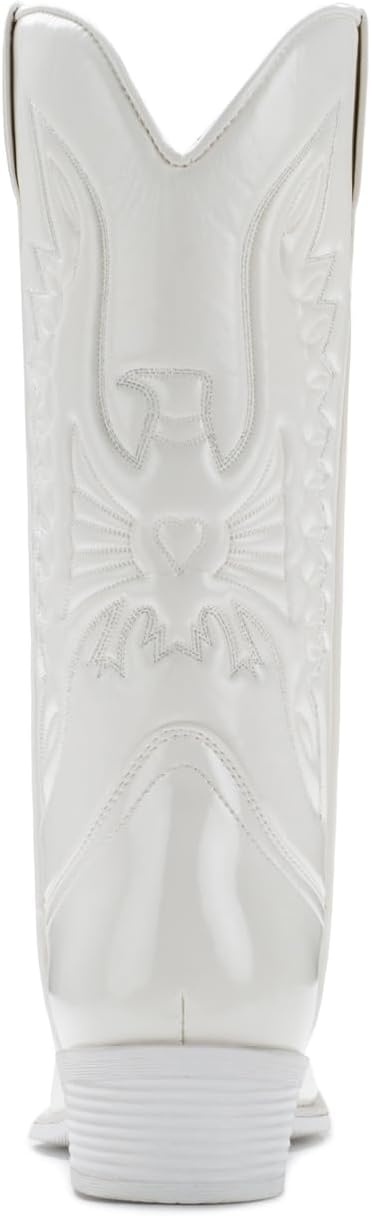 image:imageIUV Cowboy Boots For Women Mid Calf Cowgirl Boots Pointy Toe Western BootBwhite