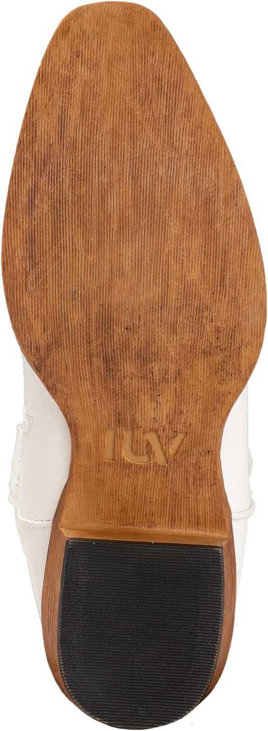 image:imageIUV Cowboy Boots For Women Mid Calf Cowgirl Boots Pointy Toe Western BootWhite
