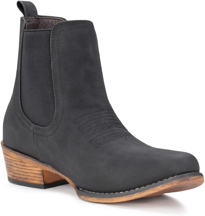 image:imageIUV Cowboy Boots For Women Western Ankle Boots Cowgirl Boots Pointy Toe Booties