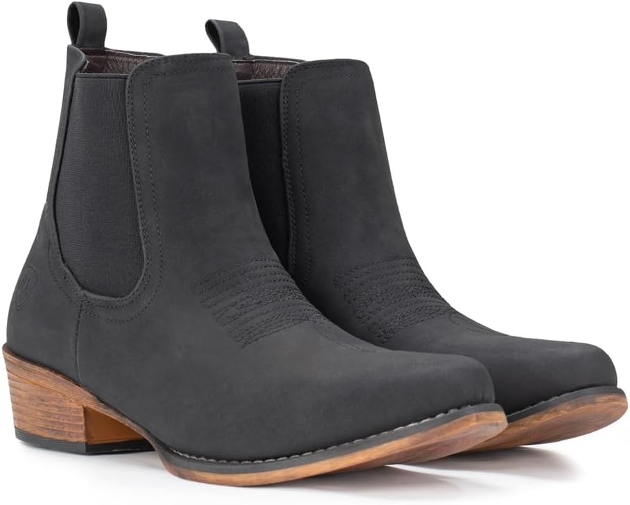 image:imageIUV Cowboy Boots For Women Western Ankle Boots Cowgirl Boots Pointy Toe Booties