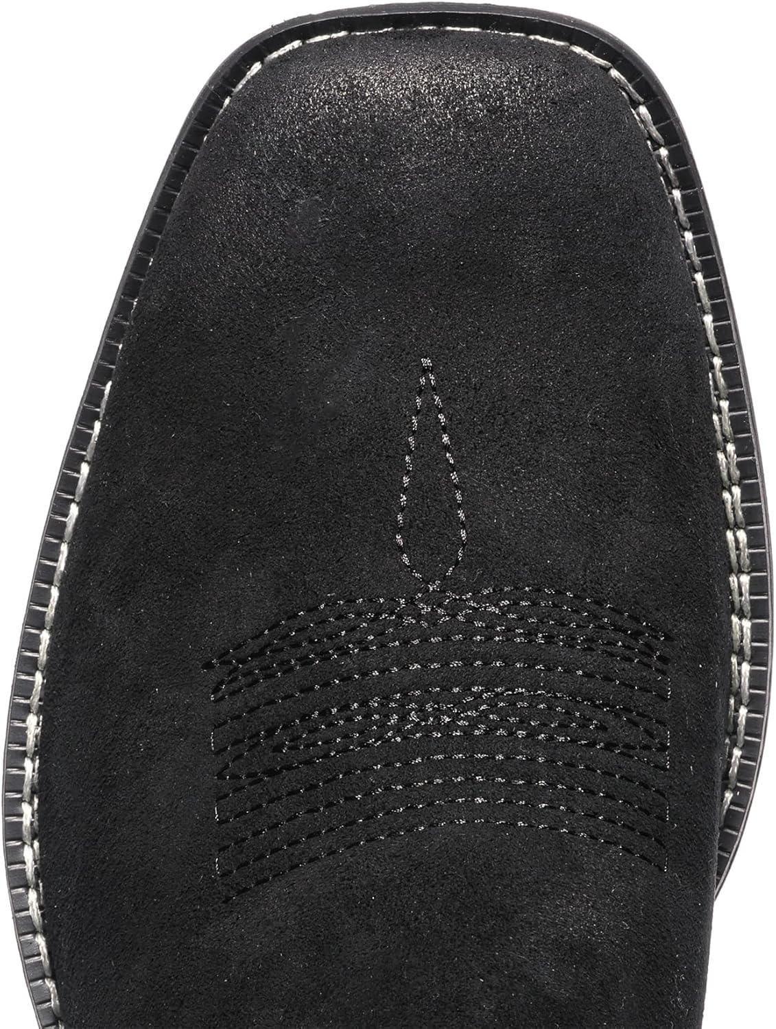 image:imageIUV Genuine Cowhide Suede Chelsea Boots For Men Western Boots Ankle Boot Casual Dress Slip OnBlack