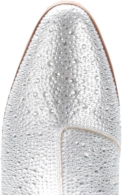 image:imageIUV Women Rhinestone Cowboy Boots Sparkly Western Cowgirl Boots glitter boots Embroidered Knee High Chunky Heel Mid Calf with Side Zipper