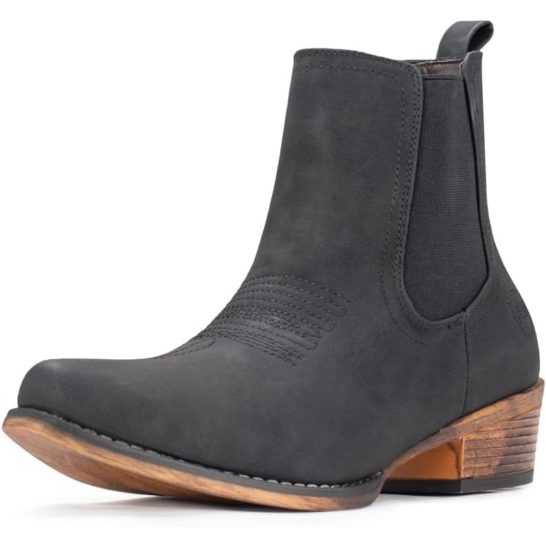 image:imageIUV Cowboy Boots For Women Western Ankle Boots Cowgirl Boots Pointy Toe Booties
