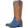 Roughout Blue/Saddle Tan