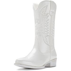 image:imageIUV Cowboy Boots For Women Mid Calf Cowgirl Boots Pointy Toe Western BootBwhite