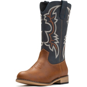 image:imageIUV Cowgirl Boots Cowboy Boots For Girls Boys Kids Toddler Fashion Western Boots Mid Calf Riding ShoesNavy Blue
