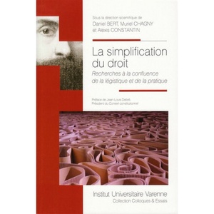 image:imageLA SIMPLIFICATION DU DROIT RECHERCHES  LA CONFLUENCE DE LA LGISTIQUE ET DE LA PRATIQUE
