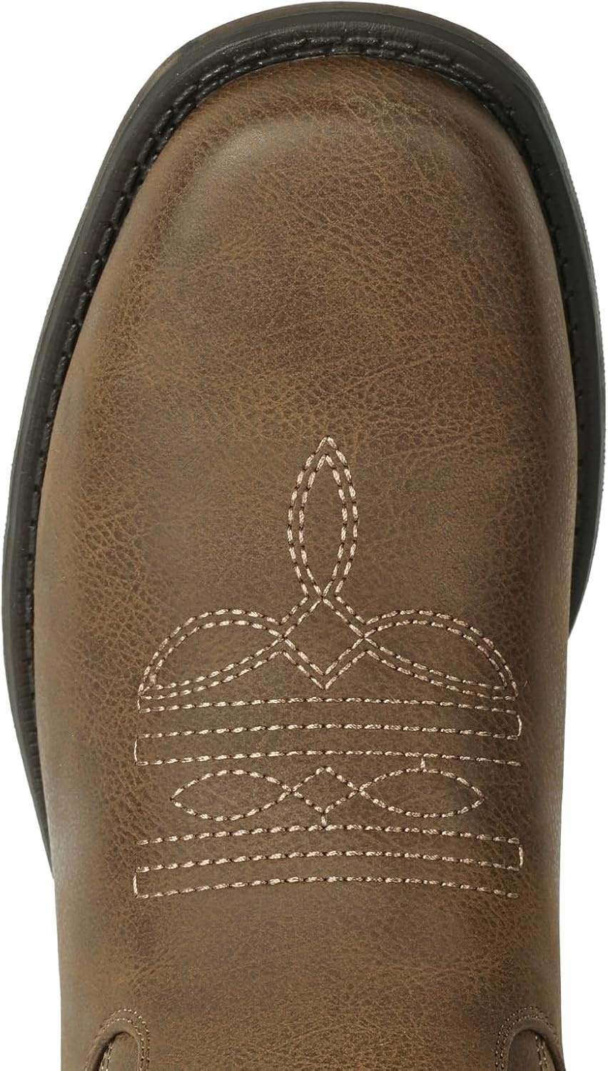 image:imageIUV Cowboy Boots for Women Square Toe Cowgirl Boots Ankle Low Chunky Heel Classic Embroidered Western BootiesKhaki