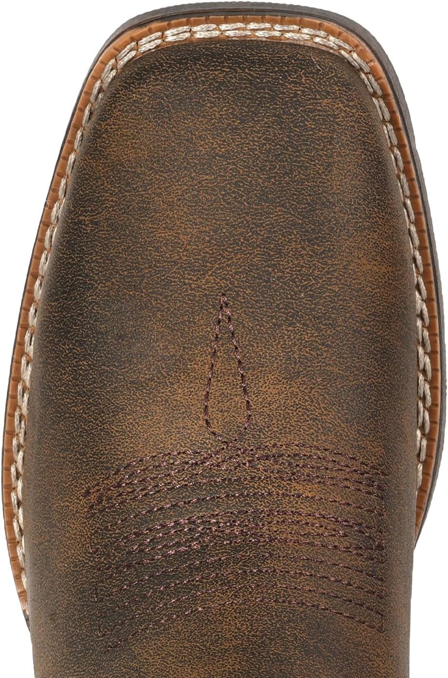 image:imageIUV Cowboy Boots for Women Square Toe Western Cowgirl Boots Mid Calf Durable Classic Fashionable Embroidered Pull On BootYellow Brown