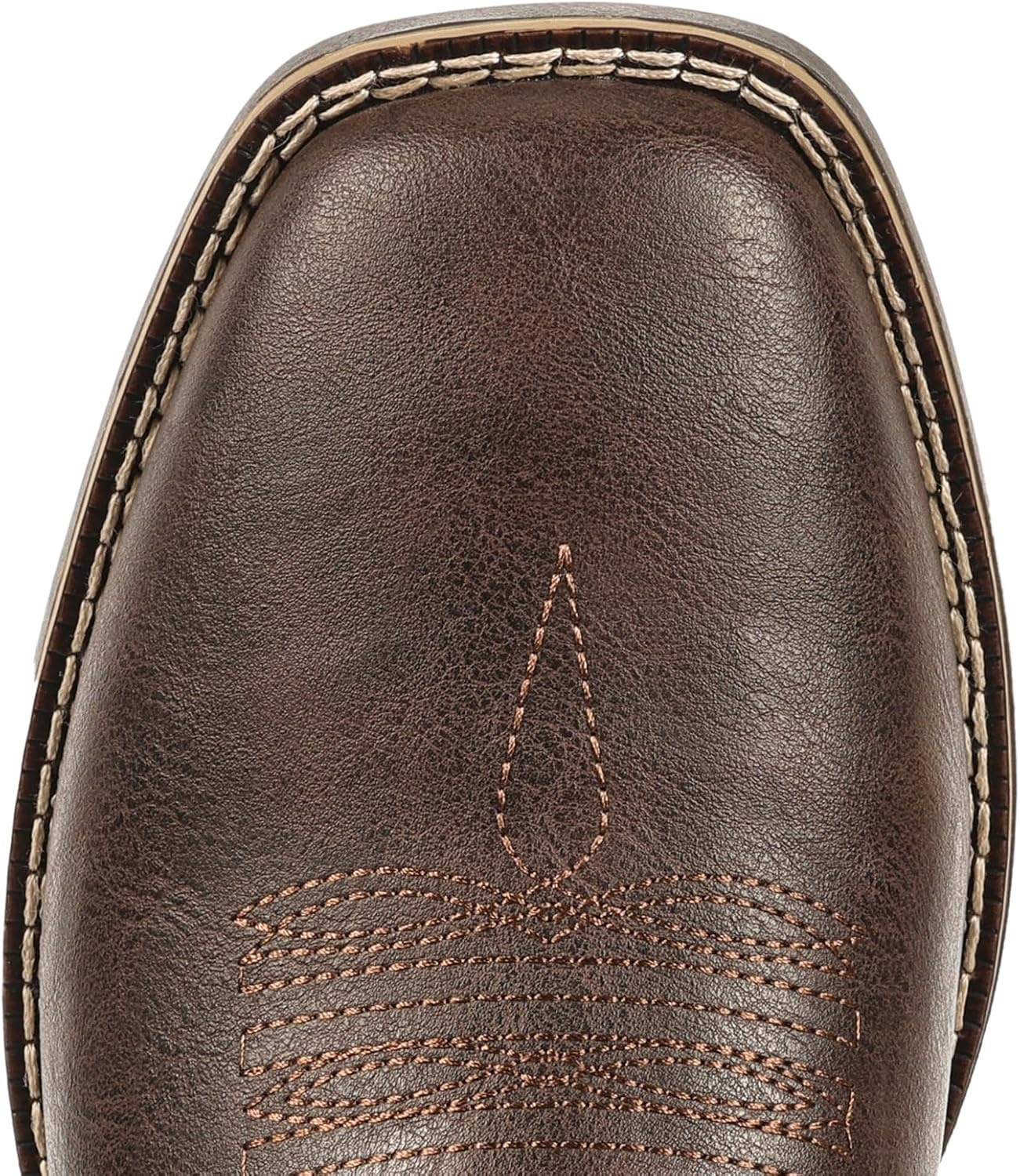 image:imageIUV Cowboy Boots For Men Square Toe Chelsea Ankle Boots Mans Casual Western BootDark Brown