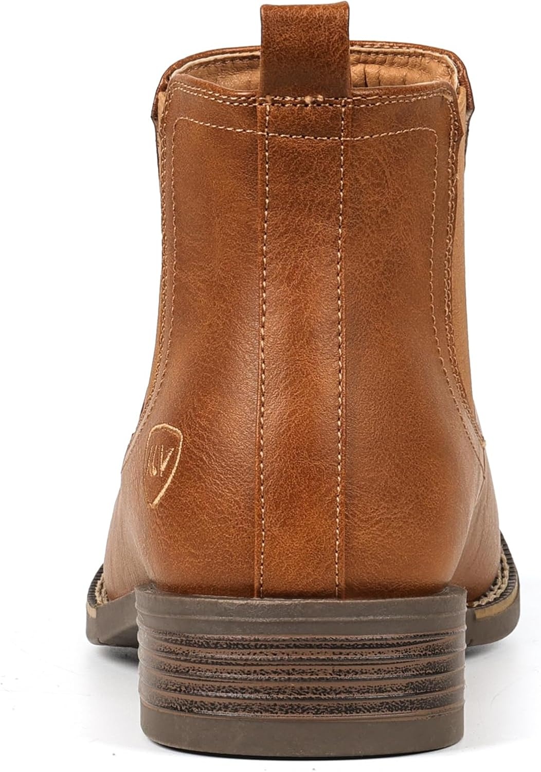 image:imageIUV Cowboy Boots For Men Square Toe Chelsea Ankle Boots Mans Casual Western BootLight Brown