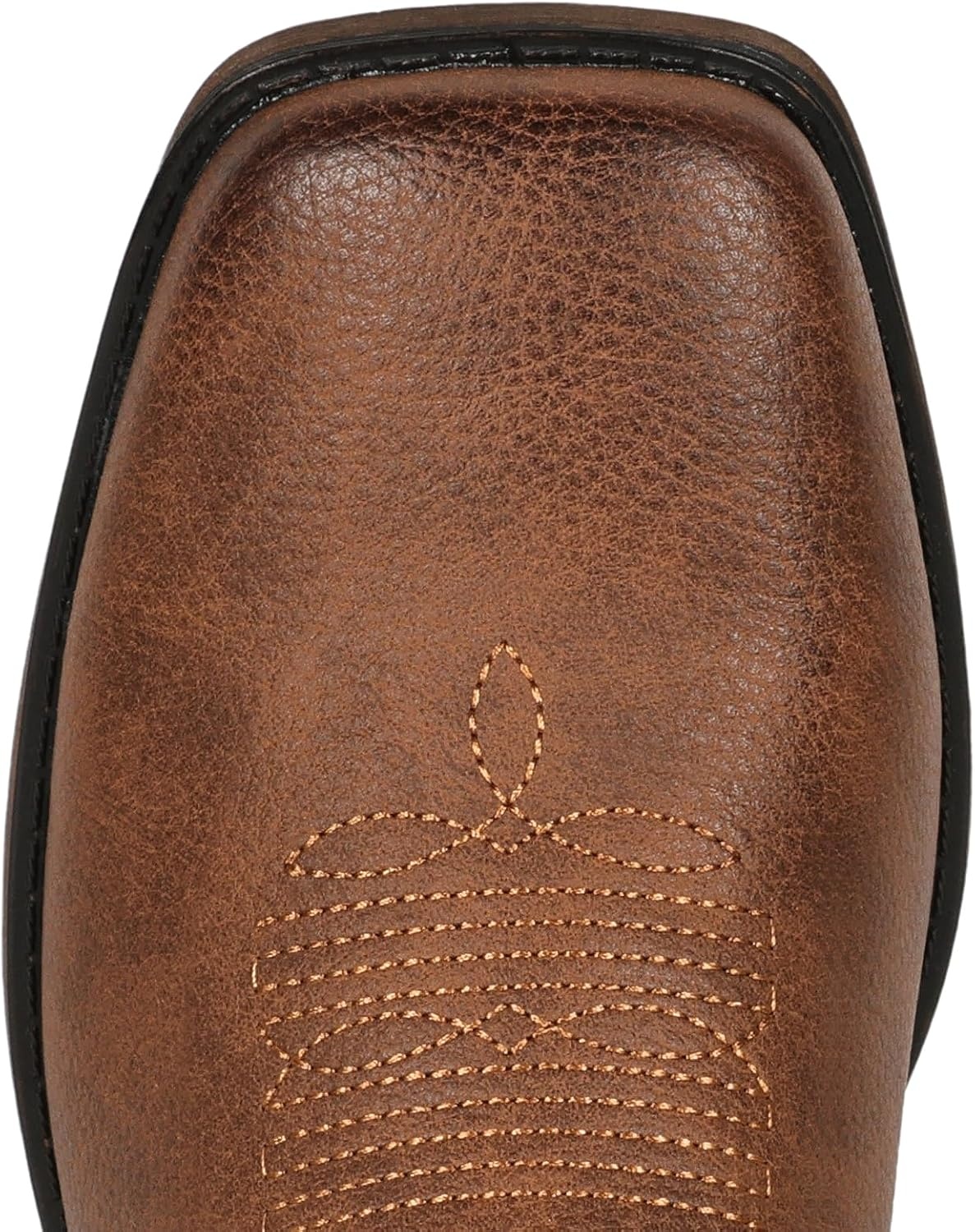 image:imageIUV Cowboy Boots for Women Cowgirl Square Toe Mid Calf Pull On Stylish Hollowed Out Embroidered Design Breathable Durable Slip Resistant Country bootsBrown