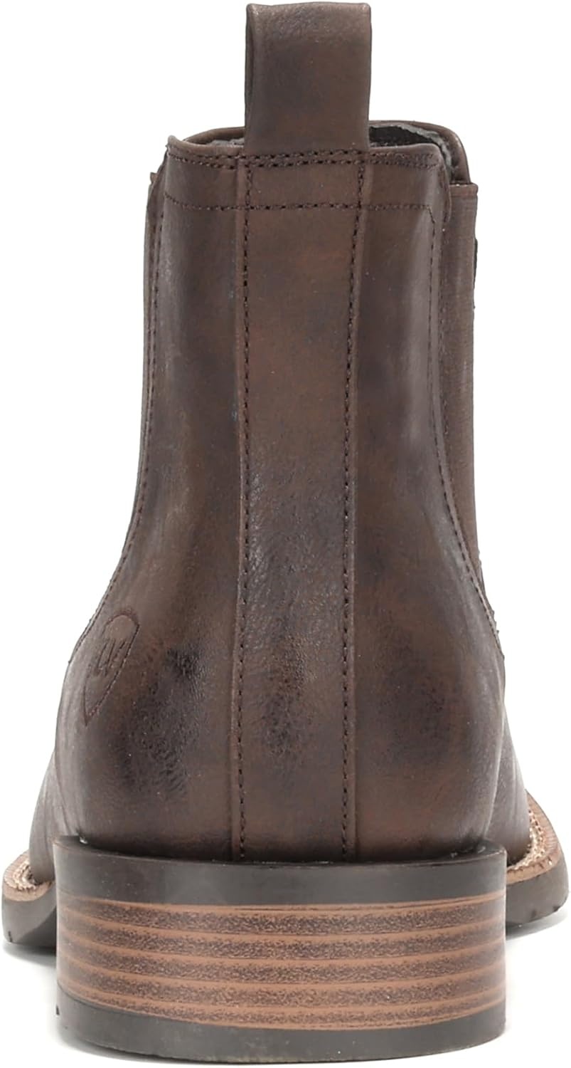 image:imageIUV Cowboy Boots For Men Ankle Boots Western Boot Casual Dress Slip On Chelsea MenKhaki