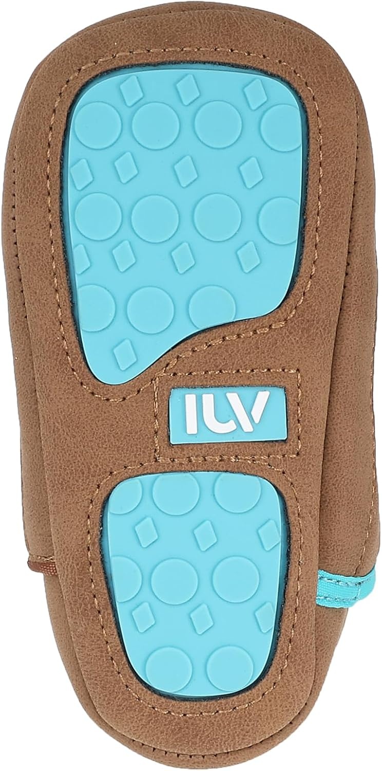 image:imageIUV Baby Boy Cowboy Boots Soft Bottom Infant Newborn Cowgirl Boots NonSlip Booties Cozy Easy to Put onBrown