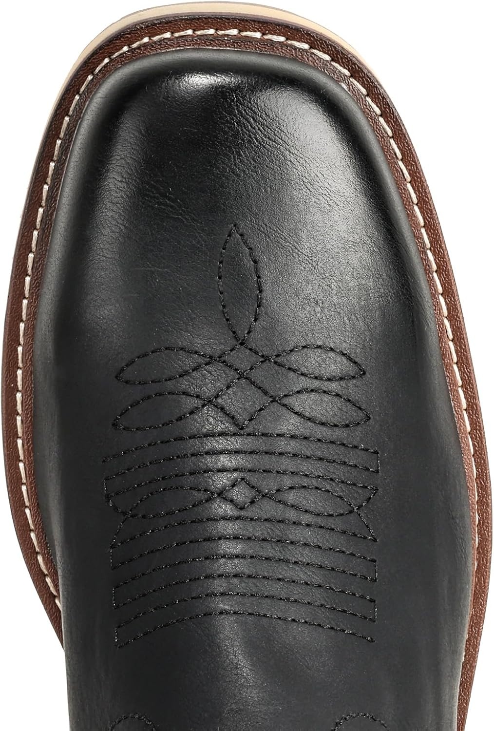 image:imageIUV Cowboy Boots For Men Western Boot Durable Fashionable Retro Classic Slip Resistant Work Casual Boots