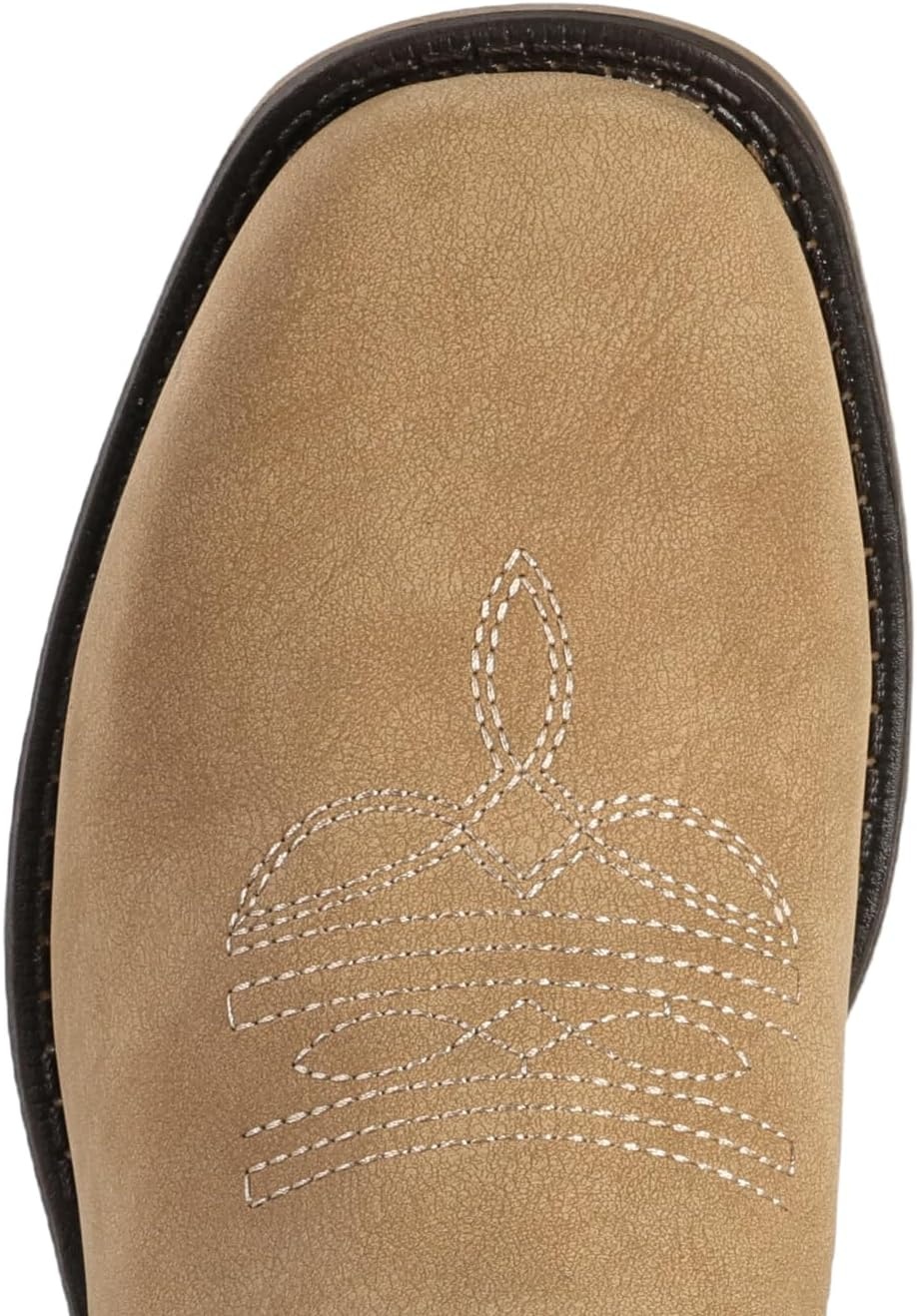 image:imageIUV Cowboy Boots for Women Square Toe Ankle Western Cowgirl Boots Classic Embroidered BootiesHoney Brown