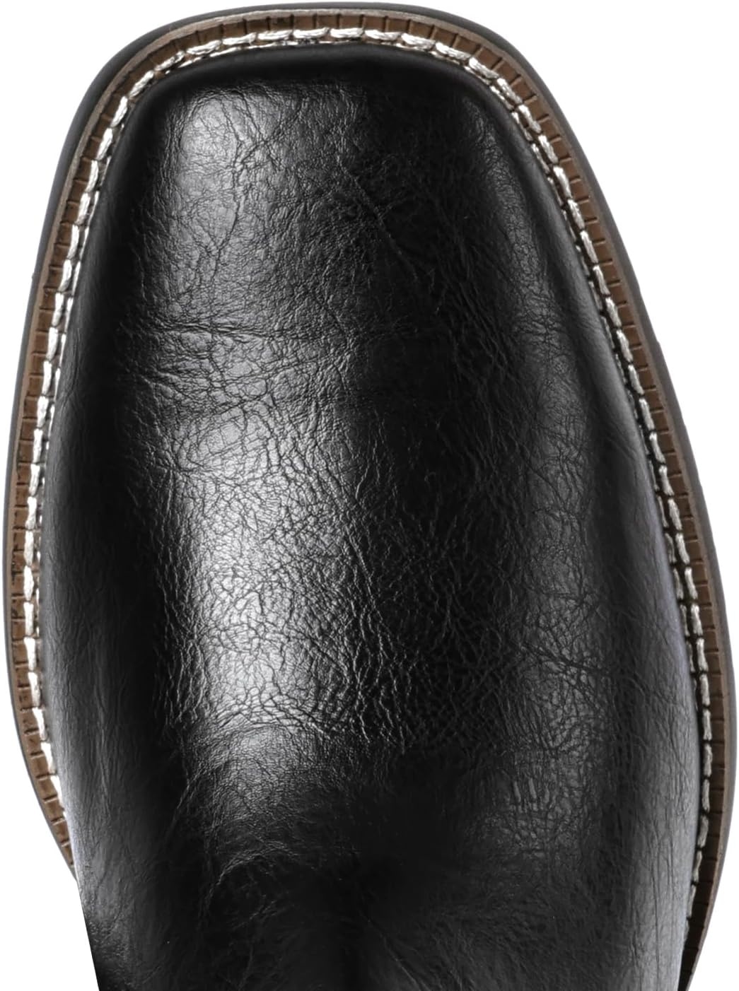 image:imageIUV Mens Chelsea Boots Square Toe Western Ankle Boots Slip On Casual Dress Cowboy BootBlack